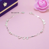 Lắc Chân Bạc Nữ S925 Thiết Kế Kiểu 3 Chiếc Lá Xinh Xắn L2410150029