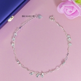 Lắc Chân Bạc Nữ S925 Thiết Kế Kiểu 3 Chiếc Lá Xinh Xắn L2410150029