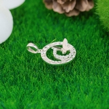 Mặt Dây Chuyền Bạc Nữ Tròn Cánh Bướm Nhẹ Nhàng Bay Bổng