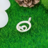 Mặt Dây Chuyền Bạc Nữ Tròn Cánh Bướm Nhẹ Nhàng Bay Bổng