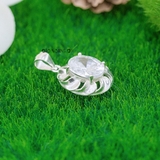 Mặt Dây Chuyền Bạc Nữ Đá Oval Nổi Bật M2412170028