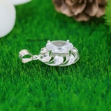 Mặt Dây Chuyền Bạc Nữ Đá Oval Nổi Bật M2412170028