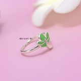 Nhẫn Bạc Trẻ Em Hình Cây Màu Xanh Ngọc N2409040029