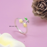 Nhẫn Bạc Trẻ Em Quả Cherry Màu Vàng N2409040014