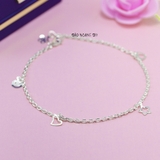 Lắc Chân Bạc Nữ Kiểu Mắt Xích Chắc Chắn Bền Đẹp L2410150034