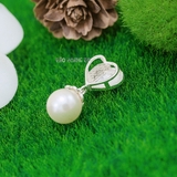 Mặt Dây Chuyền Bạc Nữ Trái Tim Ngọc Trai Tinh Tế Thu Hút M2412170111