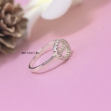 Nhẫn Bạc Trẻ Em Hình Vòng Tròn Đính Đá N2409040044