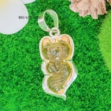Mặt Dây Chuyền Bạc Nữ Phong Thủy Hồ Ly Đá Vàng Trơn Không Đá M2412170003