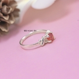 Nhẫn Bạc Trẻ Em Gắn Đá Màu Cam N2409040060