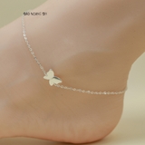 Lắc Chân Bạc Nữ S925 Cánh Bướm Trơn Sáng Đẹp L2410140054