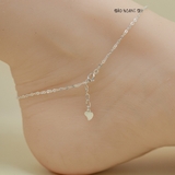 Lắc Chân Bạc Nữ S925 Cánh Bướm Trơn Sáng Đẹp L2410140054