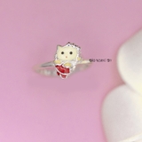 Nhẫn Bạc Trẻ Em Hình Mèo Kitty