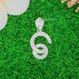 Mặt Dây Chuyền Bạc Nữ Chữ C Đính Đá Xinh Xắn M2412170050