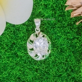 Mặt Dây Chuyền Bạc Nữ Đá Oval Nổi Bật M2412170028