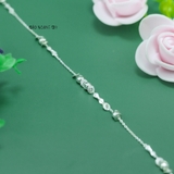 Lắc Chân Bạc Nữ S925 Hạt Tròn Phay Sáng Đẹp Tinh Tế L2410150019