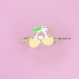 Nhẫn Bạc Trẻ Em Quả Cherry Màu Vàng N2409040014