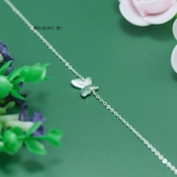 Lắc Chân Bạc Nữ S925 Cánh Bướm Trơn Sáng Đẹp L2410140054
