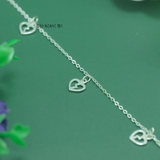 Lắc Chân Bạc Nữ S925 Kiểu Trái Tim Chia Đôi L2410140050