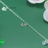 Lắc Chân Bạc Nữ S925 Cánh Bướm Nhiều Màu Sắc Nhỏ Xinh L2410140053