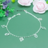 Lắc Chân Bạc Nữ S925 Hình Viên Kim Cương L2410140023