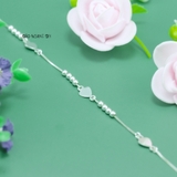Lắc Chân Bạc Nữ S925 Dạng Sợi Mì Vuông Xinh Xắn L2410150007