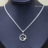 Mặt Dây Chuyền Bạc Nữ Tròn Cánh Bướm Nhẹ Nhàng Bay Bổng