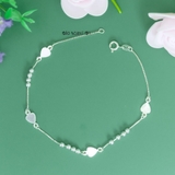 Lắc Chân Bạc Nữ S925 Dạng Sợi Mì Vuông Xinh Xắn L2410150007