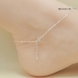 Lắc Chân Bạc Nữ S990 Nguyên Chất Hình Cỏ 3 Lá May Mắn L2410140025