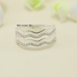 Nhẫn Bạc Nữ Nhiều Đường Lượn Sóng Tinh Tế N2412110009