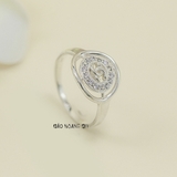 Nhẫn Bạc Nữ Kiểu Tròn Chữ X Nhỏ Xinh  N2412110017