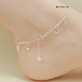 Lắc Chân Bạc Nữ S925 Chữ LOVE Dây Mảnh Xinh Xắn