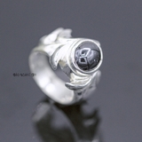 Nhẫn Bạc Nam Phong Thủy Đá Đen N2407090005