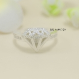 Nhẫn Bạc Nữ Hình Viên Kim Cương Ít Đá Đơn Giản Tinh Tế N2412070026