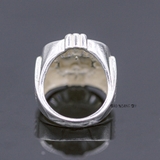 Nhẫn Bạc Nam Phong Thủy Đá Đen N2407090015