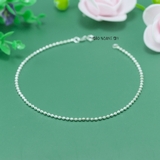 Lắc Chân Bạc Nữ S925 Hạt Tròn Nhỏ Phay Sáng Đẹp L2410140030