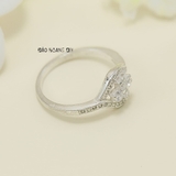 Nhẫn Bạc Nữ Kiểu 4 Viên Đá Nhỏ Xinh N2412110022