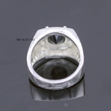 Nhẫn Bạc Nam Phong Thủy Đá Đen N2407090010