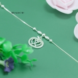 Lắc Chân Bạc Nữ S925 Hình Quả Táo Có 2 Trái Tim L2410140038