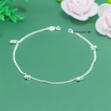 Lắc Chân Bạc Nữ S925 Dây Đơn Chuông Nhỏ Xinh Xắn