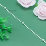 Lắc Chân Bạc Nữ S925 Dạng Sợi Mì Tròn Đơn Giản L2410140039