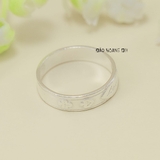 Nhẫn Bạc Cặp Đôi Nam Nữ Hình Con Cá Chữ Love N2408300035