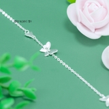 Lắc Chân Bạc Nữ S990 Nguyên Chất Hình Cánh Bướm Xinh Xắn L2410140024
