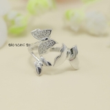Nhẫn Bạc Nữ Thiết Kế Mẫu Nhẫn Mở Hình Cánh Bướm