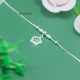 Lắc Chân Bạc Nữ S925 Ngũ Giác Đính Đá Đẹp L2410140062
