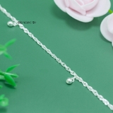 Lắc Chân Bạc Nữ S925 Dây Kép Chuông Nhỏ Xinh Xắn