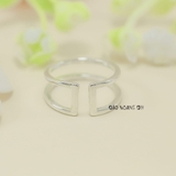 Nhẫn Bạc Nữ Thiết Kế Mẫu Nhẫn Mở Trơn N2409020070