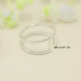 Nhẫn Bạc Nữ Thiết Kế Mẫu Nhẫn Mở Trơn N2409020070