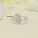 Nhẫn Bạc Nữ Hình Ngôi Sao Thiết Kế Kiểu Nhẫn Mở Xinh Xắn N2412070028