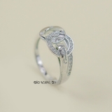 Nhẫn Bạc Nữ Trơn Cartier Lồng Tinh Tế N2408260032