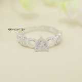 Nhẫn Bạc Nữ Đá Trái Tim Trẻ Trung Thu Hút N2412070031